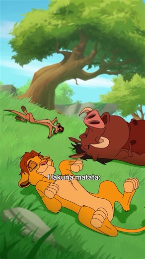 Hakuna matata — that means no worries today, tomorrow, and yesterday. ☀️🎶 Stream #TheLionKing on Disney . #lionking #disneyanimation #disneyclassic #hakunamatata