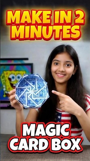 How to Make a Magic Storage Box with Cards! 🃏 #DIY #Shorts