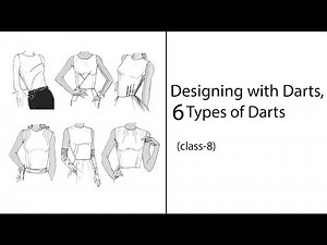 Designing with Darts/ 6 types of darts/ class-8/ pattern making for beginners