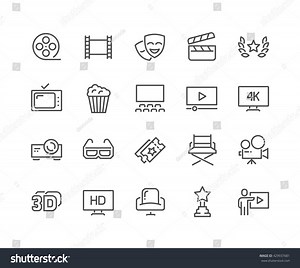 112,756 Cinema Icon Set Vector Royalty-Free Photos and Stock Images | Shutterstock