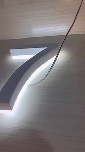 Modern LED House Numbers: Backlit Floating Address Sign - Etsy