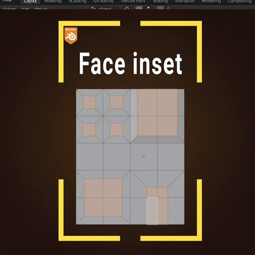 How to Use the Inset Tool in Blender #shorts #blender #youtubeshorts #shortvideo
