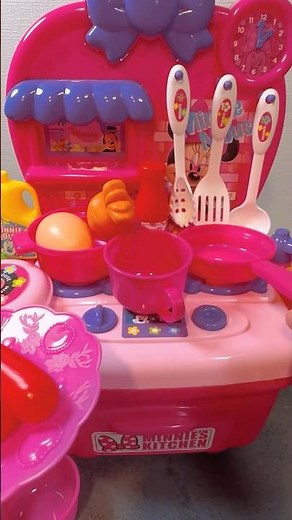 Let’s Cook with Minnie Mouse Cooking Kitchen Set | ASMR #minniemouse #shortsvideo