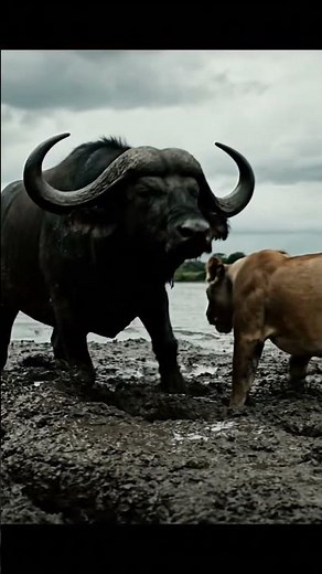 EPIC African Buffalo vs. LIONS! The MOST Dangerous Prey Fights Back in Slow Motion!