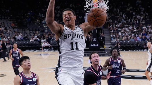 Spurs rookie Carter Bryant is looking at the NBA Slam Dunk Contest as the start of his path to greatness