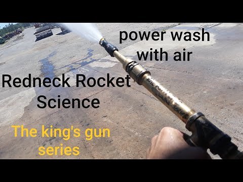 "INNER"VENTURI FLOW POWER PIPE! AN Air compressor powered pressure washer. Clear build instructions