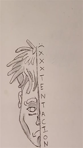 XXXTENTACION Sad Drawing ✍️ | Emotional Pencil Sketch #shorts #viral #drawing
