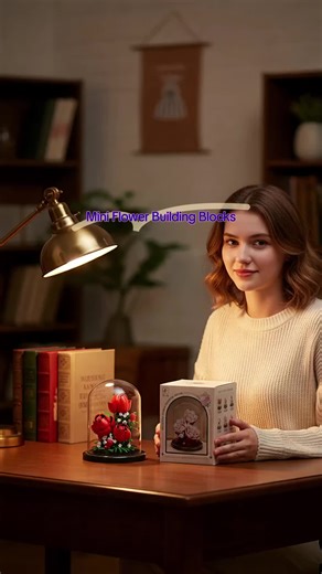 Mini Flower Building Blocks Set: Creative DIY Floral Models