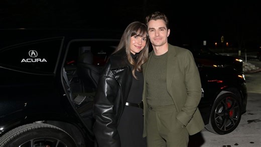 Alison Brie Wears See-Through Silver Gown to Academy Museum Gala With Dave Franco