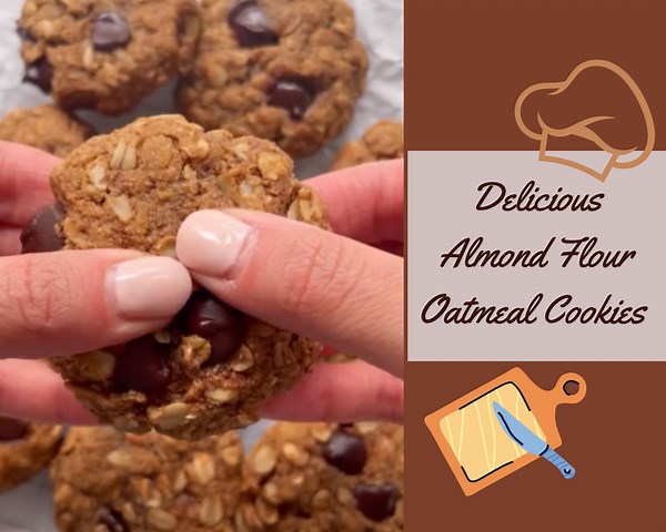 Delicious Almond Flour Oatmeal Cookies