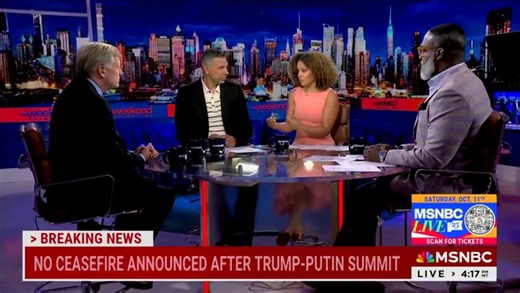 Antonia Hylton cited reporting from the summit that suggested Karoline Leavitt looked frightened after meeting with Putin.