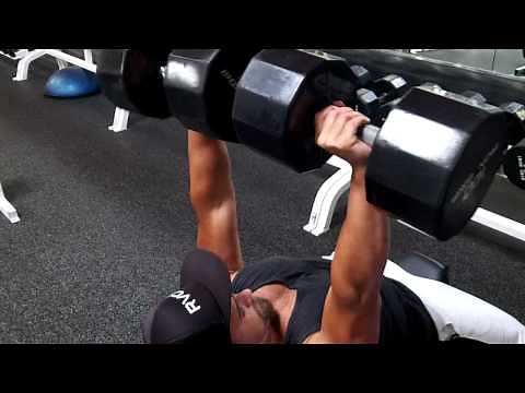 100lb. Incline Dumbbell press