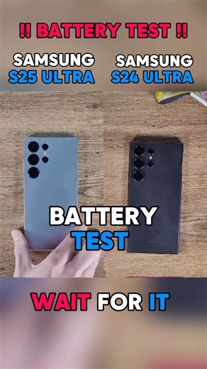 ⚡😱 SAMSUNG S25 ULTRA VS SAMSUNG S24 ULTRA BATTERY TEST!!