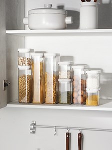 [Hot Item] BPA Free Pet Plastic Clear Airtight Food Storage Containers for Flour, Sugar, Baking Supplies