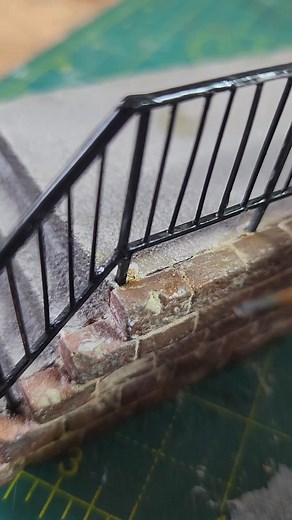 117K views · 2.8K reactions | Put this staircase together for my Manchester project. I was really happy with the brickwork and railings, which were very fiddly but worth taking the time to do. Lots of weathering still to do on this but a nice little project within a project.  Instagram: immersion_miniatures | Immersion Miniatures | Facebook