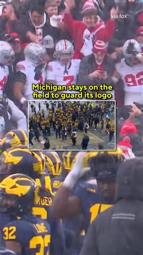 CBS Sports College Football on Instagram: "The Wolverines stayed on the field as the Buckeyes celebrated."