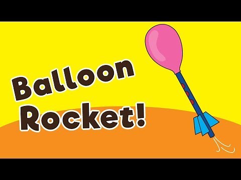 Balloon Straw Rocket for Kids