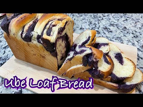 UBE LOAF BREAD / soft and fluffy bread filled with creamy real ube halaya