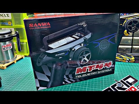SANWA MT44 TELEMETRY SYSTEM RADIO CONTROLLED UNBOXING AND BIND