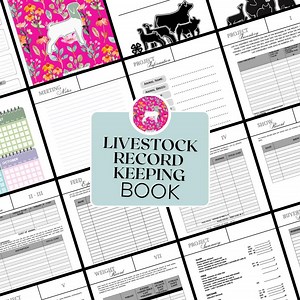 25-26 | the Livestock Show Record Keeping Book for Exhibitors | Track Your Goat Project Start-finish | PDF Format | Non-editable | Printable - Etsy Canada