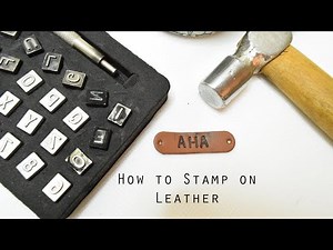 How I stamp on leather at home without fancy tools | Leather stamping
