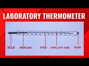 How to draw a laboratory thermometer easily step by step/ laboratory thermometer diagram