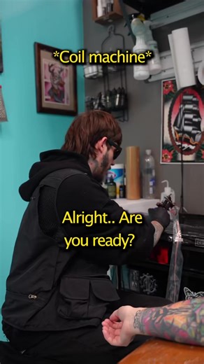 Coil vs Rotary tattoo machines 😂 #tattoo #skit #meme | Jakekaramol Tattooer