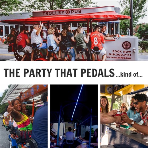 Turn your next celebration into a pedal-powered adventure! Whether it’s a birthday, bachelorette, or just because, Trolley Pub is the move for your South Charlotte night out! | Trolley Pub Charlotte
