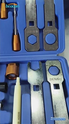 Common rail injector solenoid valve disassembly and assembly tool