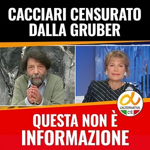 362K views · 10K reactions | L'informazione sulla gestione della pandemia - al di là di alcune rare eccezioni - appare per lo più faziosa. C'è un governo dispotico, un Presidente del Consiglio, Mario Draghi, che non consente il contraddittorio, anche se legittimo e pacifico, e a questo si aggiunge un certo giornalismo che racconta i fatti sempre allo stesso modo e non lascia controbattere nessuno. Guardate cosa è successo a Massimo Cacciari  | Alternativa | Facebook