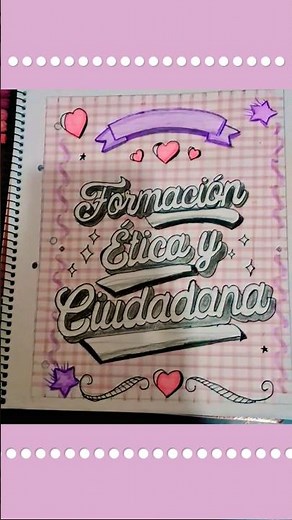portada de Formación, Ética y Ciudadana #Art #educativo #etica #escuela #portadasbonitas