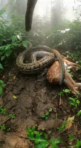 Is This the Craziest Animal Rescue Ever - Baby Deer vs Python?