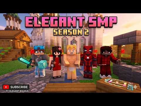 🔴 New Minecraft Public ElegantMC Season 3 🎀❤ || JAVA + BEDROCK 24/7 LIVE || Day- 5