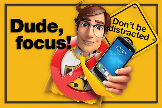 The danger of distracted walking