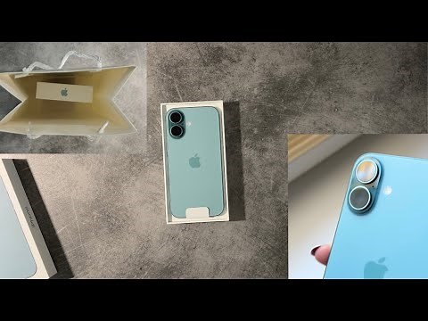 iPhone 16 Teal unboxing + close up look on natural light [4K]