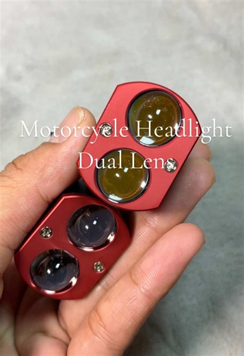 Motorcycle Headlight Dual Lens #headlights #motoraccessories #len #ledlights
