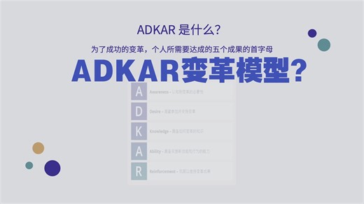 ADKAR变革管理模型是什么？