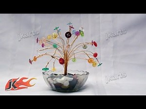 Colorful buttons Wire Tree | DIY How to make | JK Arts 115
