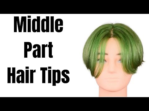 Middle Part Curtains Hair Tutorial - TheSalonGuy