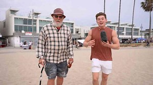 Worlds Strongest Grandpa Challenges Bodybuilders at Muscle Beach
