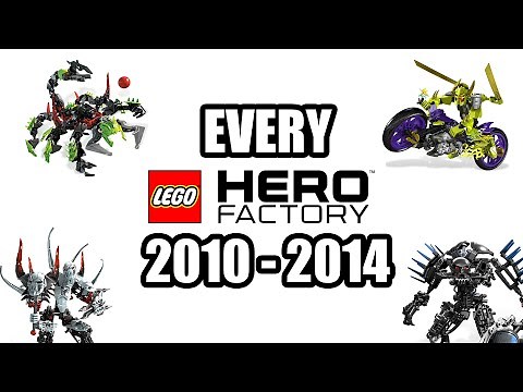 EVERY LEGO HERO FACTORY SET 2010 – 2014 (LEGO HERO FACTORY EVOLUTION)