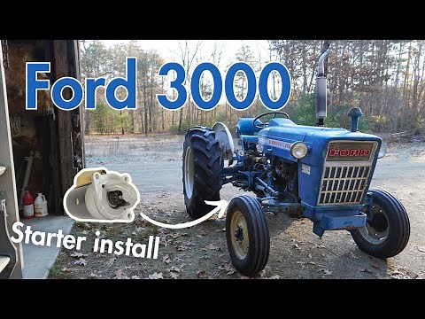 Ford Tractor Starter Installation and Fall Field Mowing - Grandpa's Revived Ford 3000 Gets to Work!