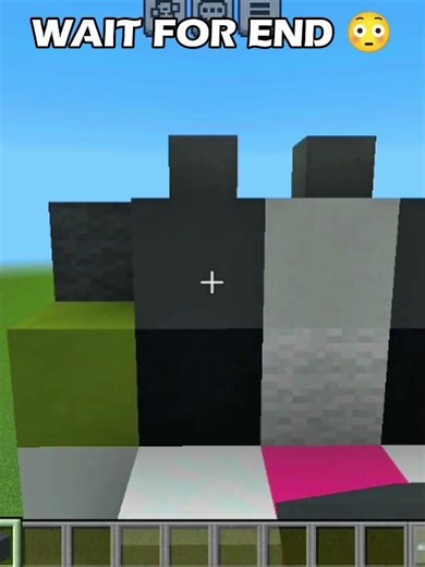 Minecraft But I Built a Cute Cat Statue 😺 | Easy Build Tutorial #shorts