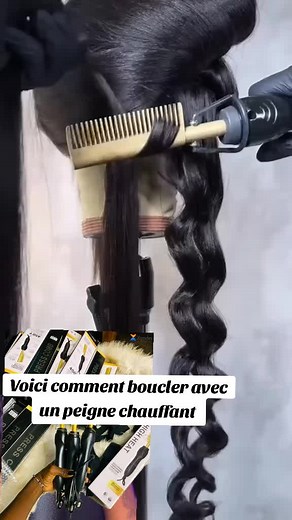 Boucler avec un peigne chauffant : Tutoriel