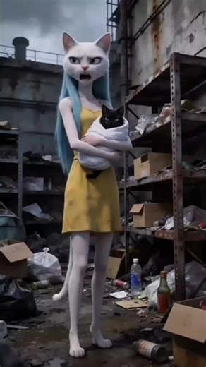 কালো বিড়াল ছানা মায়ের অবহেলা | হাসির কার্টুন