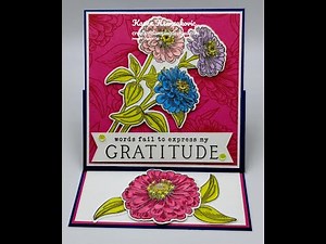 Stampin' Up! Simply Zinnia Fun Fold Video Tutorial