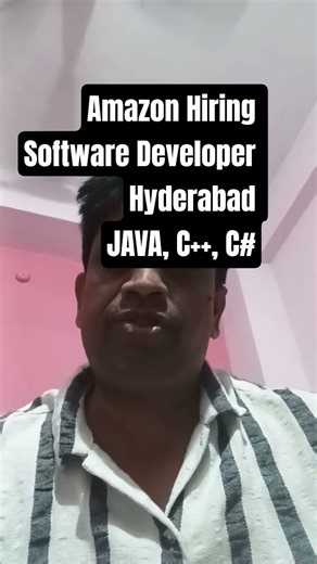 Amazon SDE Job 2026 🔥 Hyderabad | Java/C++ | AI & Cloud Role