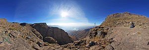 Chain Ladder on Amphitheatre Hike in the Drakensberg 360 Panorama | 360Cities