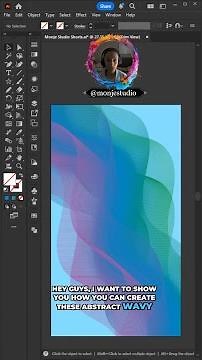 Monje Studio Tutorials: How to Make Abstract Waves in Illustrator