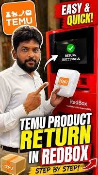 Temu Product Return in RedBox UAE 🇦🇪 | Step by Step Return Process 📦 | Easy & QuickTemu RedBox